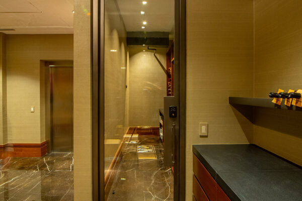 9-Akumal-Residence-Wine-Cellar-Steel-Low-Profile-Door-(2)