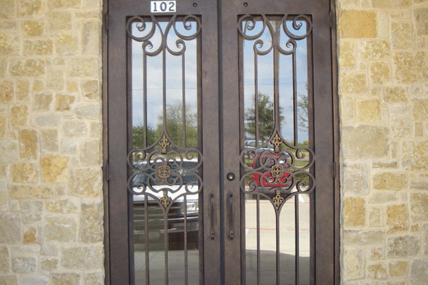 1-Grace-classic-wrought-iron-doors-contemporary-steel-doors-solara-doors-lighting-CLA_S4010-(16)