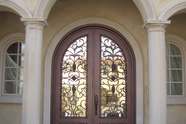 2-Grace-classic-wrought-iron-doors-contemporary-steel-doors-solara-doors-lighting-CLA_S4010-(10)