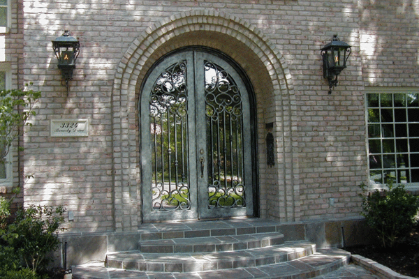 2-Romance-classic-wrought-iron-doors-contemporary-steel-doors-solara-doors-lighting-CLA-S2038-(2)