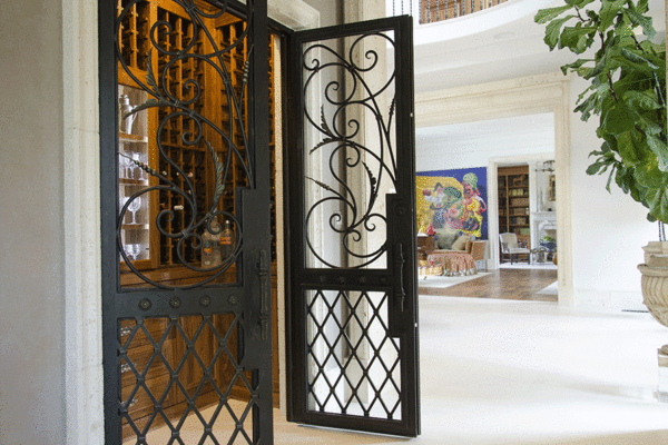 3-Zarza-classic-wrought-iron-doors--wine--door--contemporary-steel-doors-solara-doors-lighting-CLA-S4070-(10)