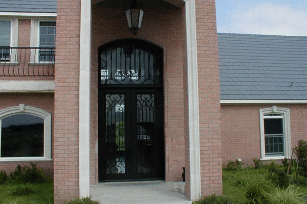 8-Romance-classic-wrought-iron-doors-contemporary-steel-doors-solara-doors-lighting-CLA-S2038-(5)