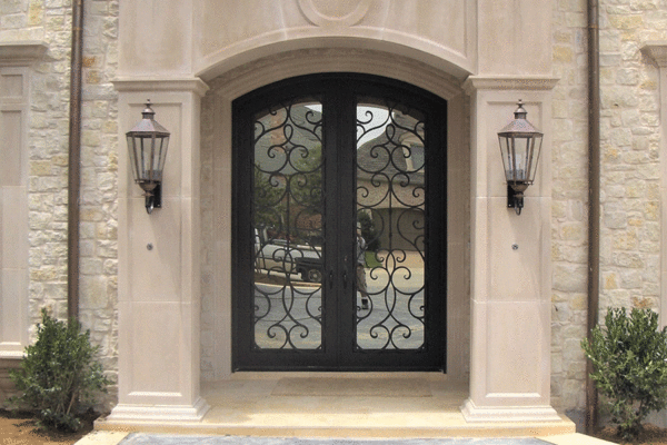 Meadow-classic-wrought-iron-doors-contemporary-steel-doors-solara-doors-lighting-CLA-S4046