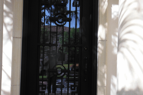 Novara-classic-wrought-iron-doors-contemporary-steel-doors-solara-doors-lighting-CLA-S2092