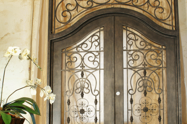 Pisa-classic-wrought-iron-doors-contemporary-steel-doors-solara-doors-lighting-CLA-S4024-(2)