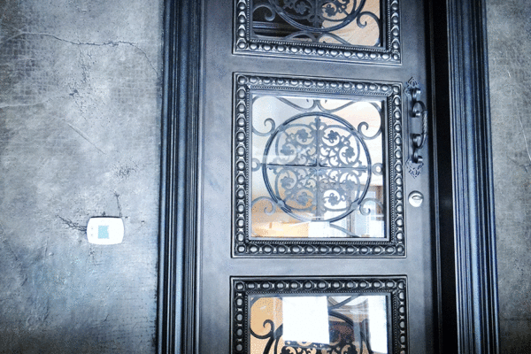 Sorrento-classic-wrought-iron-doors-contemporary-steel-doors-solara-doors-lighting-CLA-S4054-(2)