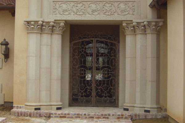 Trinidad-classic-wrought-iron-doors-contemporary-steel-doors-solara-doors-lighting-CLA-S4070-(1)